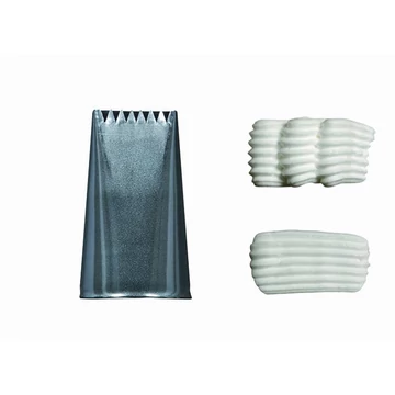 Extrusion tube 8 points, stainless steel, hole 20x3mm, Ø 3cm