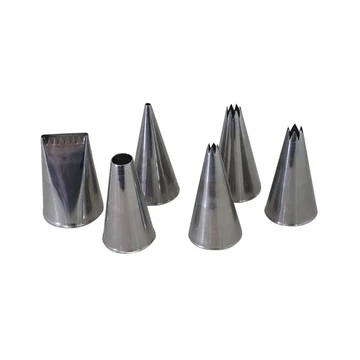 Extrusion tube set of 6 pieces, stainless steel