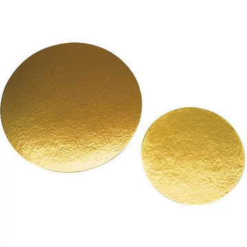 Round gold cardboard washer, Ø240mm - 100pcs