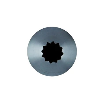Csillagcső 10 fogas, Ø8mm, inox