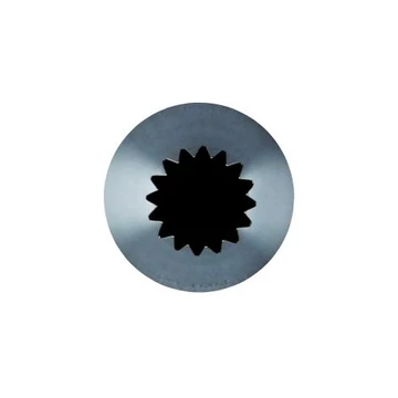 Csillagcső 16 fogas, Ø14 mm, inox