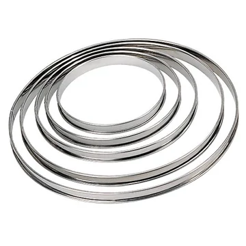Tarte karika, peremes, Ø8cm, M 2cm, inox