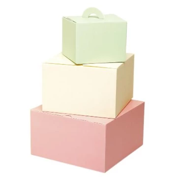 Cake box, green, 25 pcs, 290 x 290 x 130 mm
