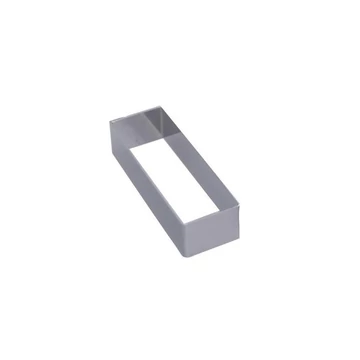 Téglalap forma 8x2,5x2,5cm, inox