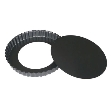 Piteforma kivehető aljjal, hullámos peremmel, tapadásmentes, Ø28cm