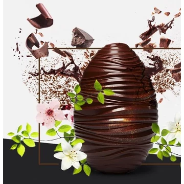 Egg mold, wave pattern