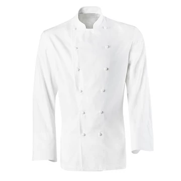 Grand Chef kabát, fehér, hosszú ujjú /zseb nélkül/