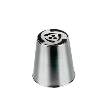 Extrusion tube, flower decoration, stainless steel, n°242, ø2.6cm