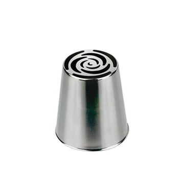 Extrusion tube, flower decoration, stainless steel, n°243, ø2.6cm