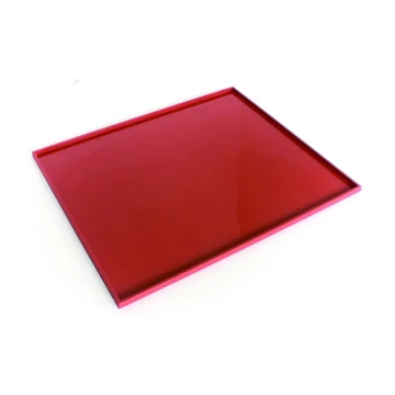 Silicone sheet with rim, red, 422 x 532 mm