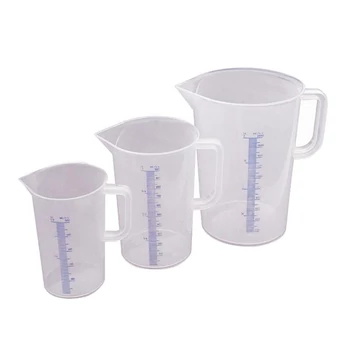 Plastic measuring jug