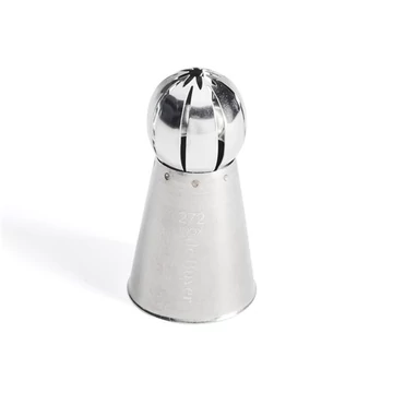 Kinyomócső, gömb, inox keskeny