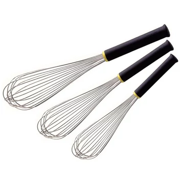 Rozsdamentes habverő Exoglass nyéllel, 25 cm