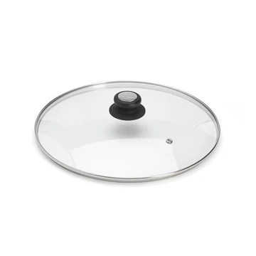 Üveg fedő, bakelit fogóval (220°C-ig hőálló)
