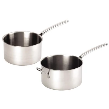Priority pot with handle, induction, stainless steel