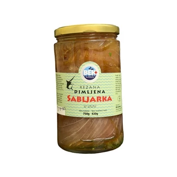 Füstölt, szeletelt kardhal olajban 750 g