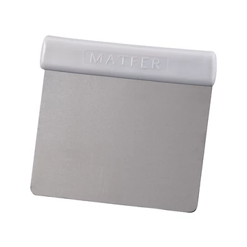 Dough scraper, stainless steel, flexible