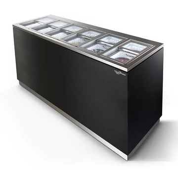 Ice King 12-tub ice-cream display counter