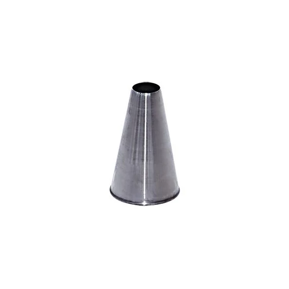 Piping tip, smooth, stainless steel