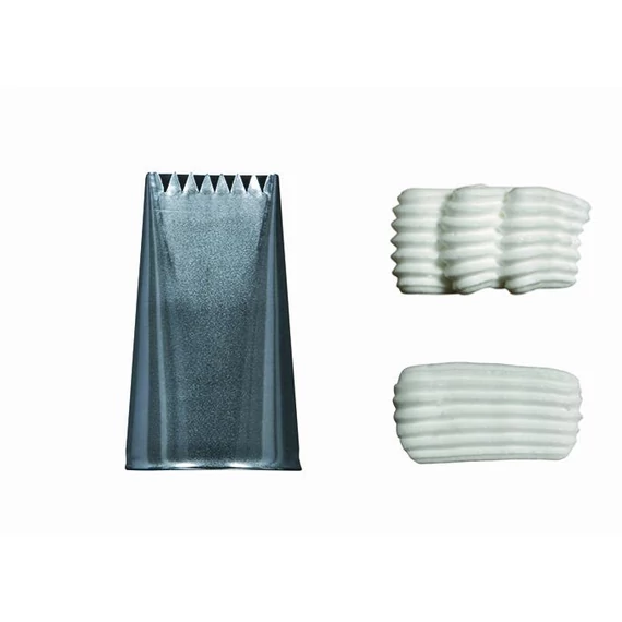 Extrusion tube 8 points, stainless steel, hole 20x3mm, Ø 3cm