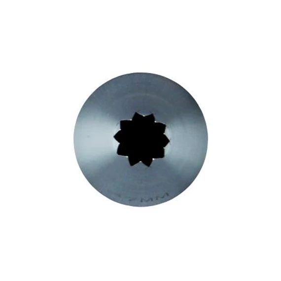 Extrusion tube star, stainless steel, Ø7mm, 10 teeth