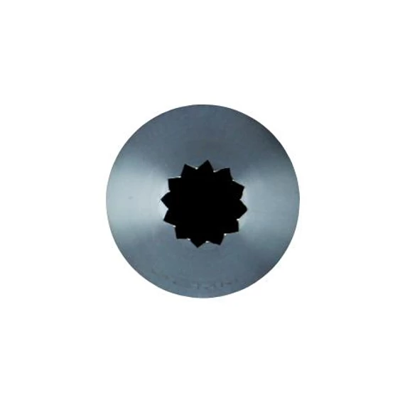 Csillagcső 10 fogas, Ø8mm, inox