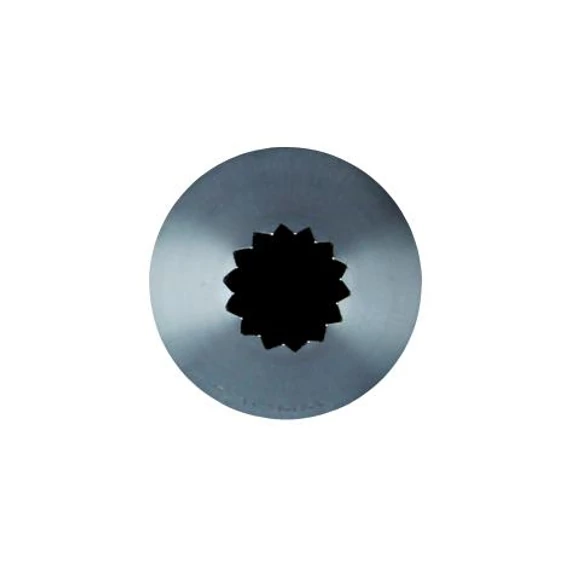 Extrusion tube star, stainless steel, Ø10mm, 14 teeth