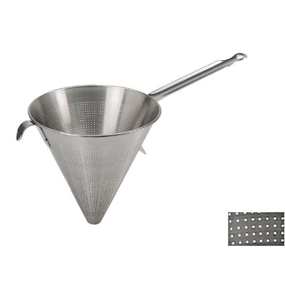 Stainless steel strainer, micro-perforated