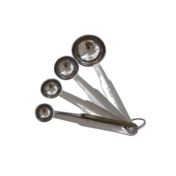 Mérőkanál szett 4db-os, 1-2,5-5-15ml, inox
