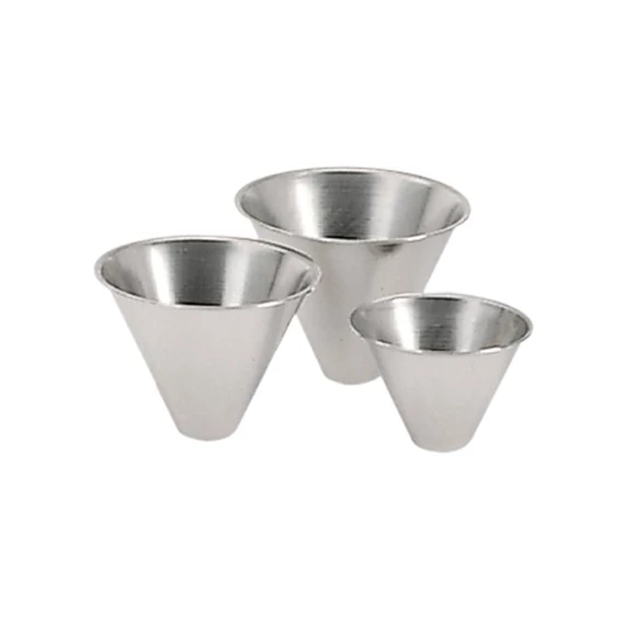 Conical "Flan" mold, stainless steel, Ø7cm