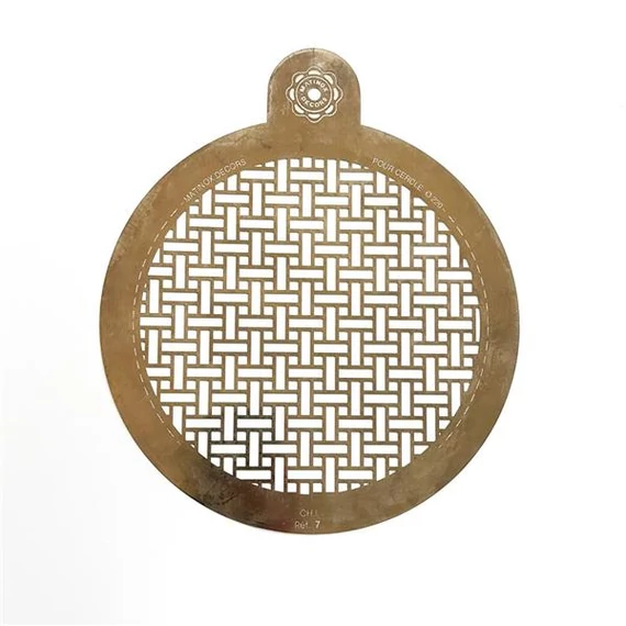 Round cake decorating plate ø26cm, stainless steel