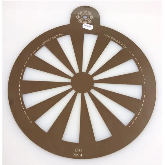 Round cake decorating plate ø19.5cm, stainless steel