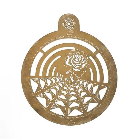 Round cake decorating plate ø26cm, stainless steel