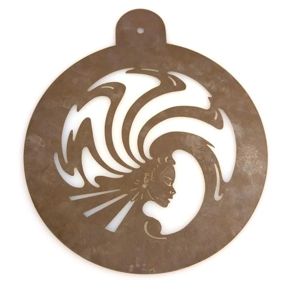 Round cake decorating plate ø26cm, stainless steel