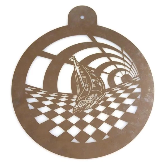 Round cake decorating plate ø26cm, stainless steel