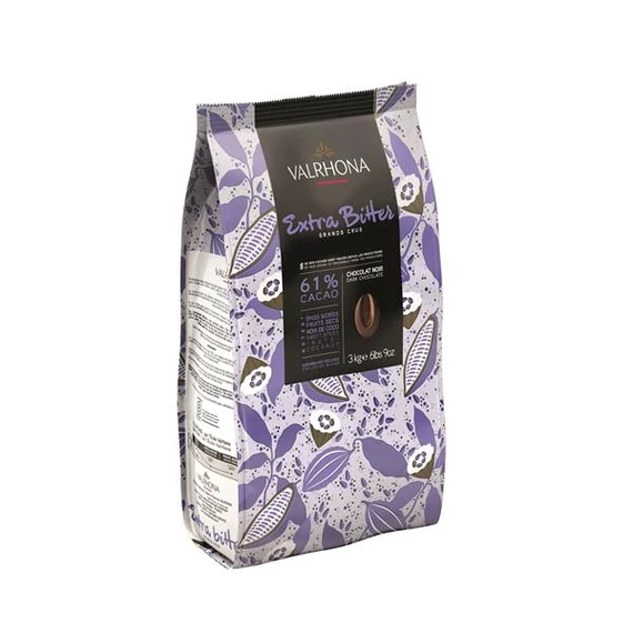 Extra Bitter 61% étcsokoládé 3kg