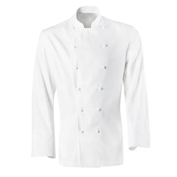 Grand Chef kabát, fehér, hosszú ujjú /zseb nélkül/