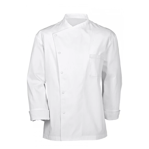 Julius chef's jacket, white, long sleeves