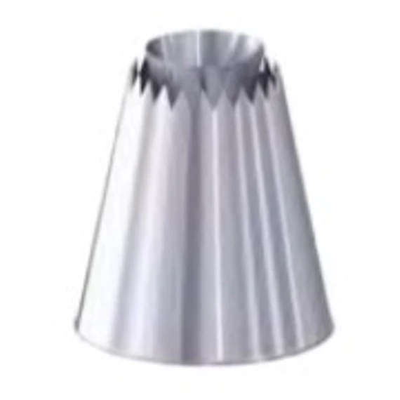 Sultane pipe, stainless steel, protruding