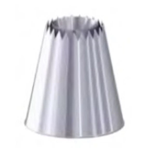 Sultane pipe, stainless steel, flat