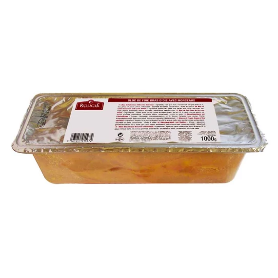 Duck liver block with liver pieces 1kg