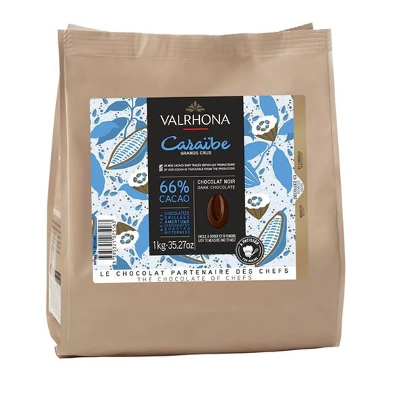 Caraibe 66% dark chocolate 1kg