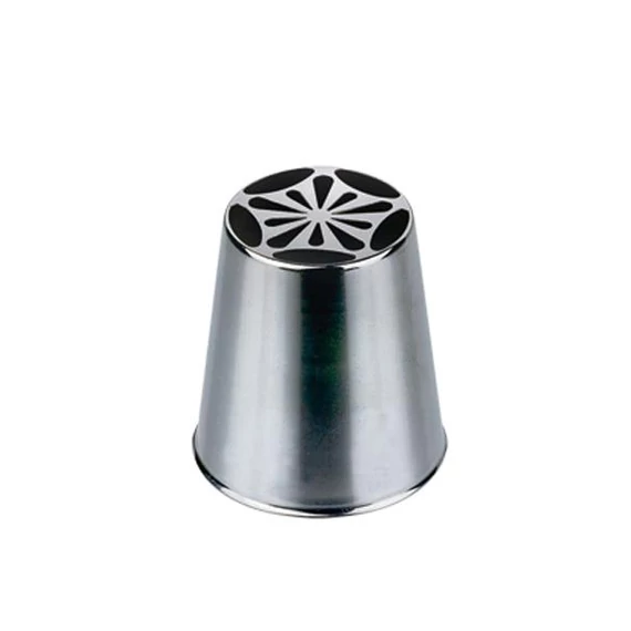 Extrusion tube, flower decoration, stainless steel, n°241, ø2.6cm