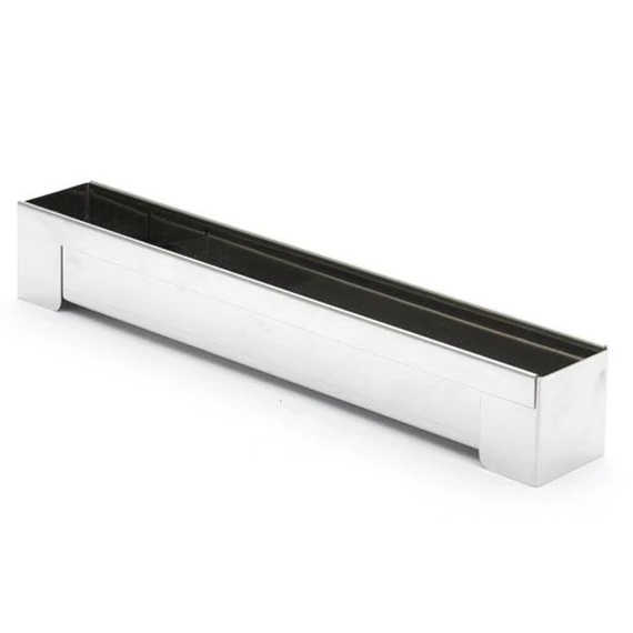 Rectangular long shape, stainless steel, 30x4x4cm