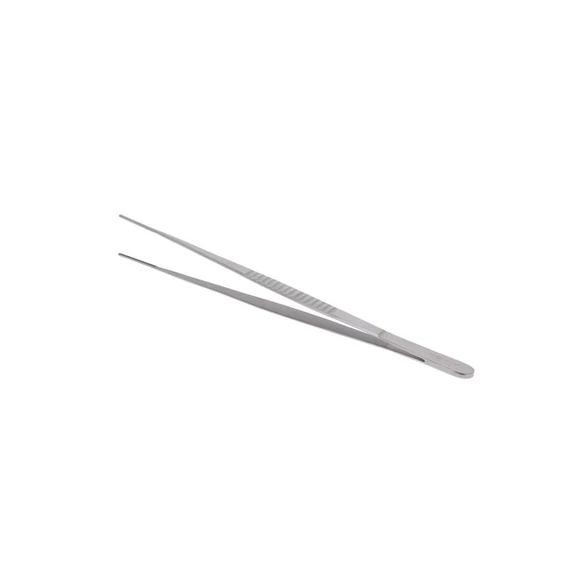 Kitchen tongs, stainless steel, straight, 25 cm