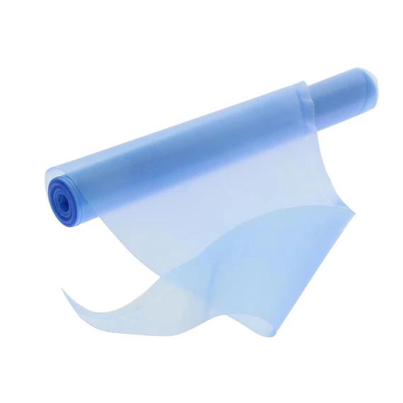 Disposable foam bag, blue, cylinder of 100pcs, 55cm