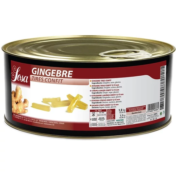 Kandírozott gyömbér csíkok 1,8kg