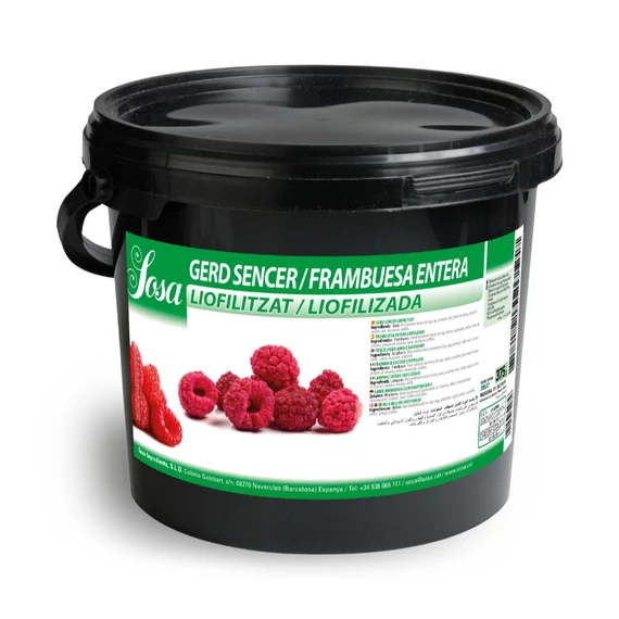 Lyophilized raspberries, whole 375g