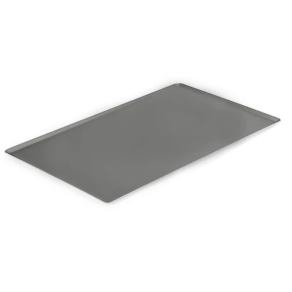 Tapadásmentes sütőlemez döntött peremmel, aluminium, 60x40cm