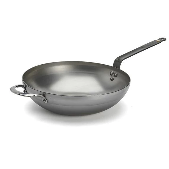 Mineral B wok with two handles